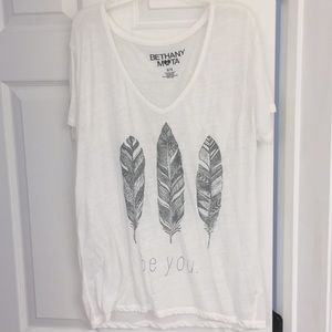 loose and cute "be you" tee